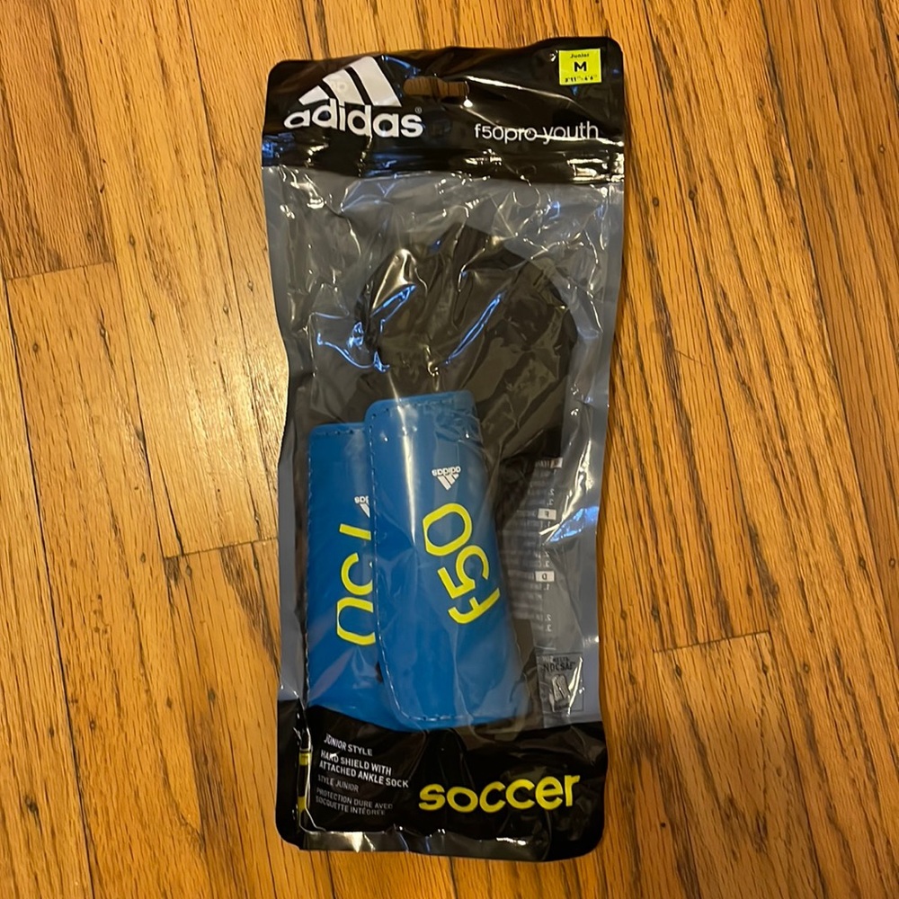 New Adidas f50pro youth shin guards